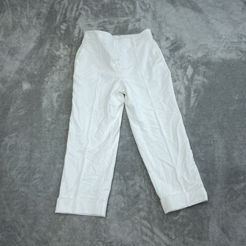 Pantalone donna Michael Kors bianco conico taglia 10P elastico 4447