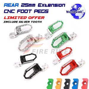 For CRF1000A AFRICA TWIN 2016-18 17 25mm Adjustable Rear Highway Wide Footpegs - Picture 1 of 12