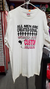 T-shirt drôle gag d'anniversaire fête cadeau « LES FEMMES SONT FAITES SUR MESURE » taille adulte XL AMUSANT !