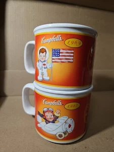 2 Campbell’s Soup Mug Cup Bowl Campbell Kids 100 Years 26&33 - 69&04 - Picture 1 of 5