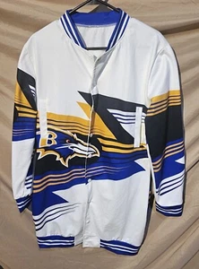 Baltimore Ravens Women's Varsity Jacket Mid-Length Long Sleeve Snap XL w/defect - Picture 1 of 14