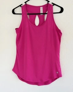 Bally Total Fitness Women's Pink Athletic Polyester Tank Top W/Logo Size Small - Picture 1 of 5