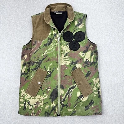 Chaleco de caza camuflado The Hundreds para hombre mediano cremallera completa pana ropa de calle Foto 1 de 4