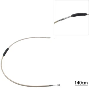 New Stainless Clutch Cable Fit Harley Dyna FXDWG Softail Fatboy FLSTF Road Glide - Picture 1 of 7