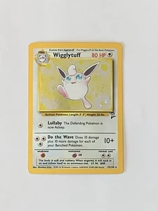 Pokemon Wigglytuff Holographic 19/130 Base Set 2 Karten Top Zustand - Bild 1 von 3