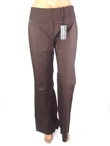 Sisley Pantalone Donna 42 W28 Eu38 M Medium Marrone Gamba Larga Cotone Casual - Imagen 1 de 8