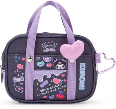 Sanrio. Mini bolsa estilo bolso escolar (Sanrio Gakuen Kiramekibu) Kuromi 490903 Foto 1 de 4