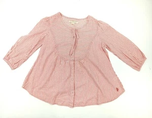 U.S POLO Assn Blouse Pink And White Stripped - Picture 1 of 6