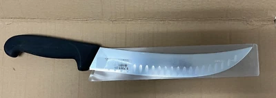 Cuchillo Victorinox 10" Cimétrico, Hoja Curvada, Granton, Mango Fibrox Negro 5.7323. Foto 1 de 2