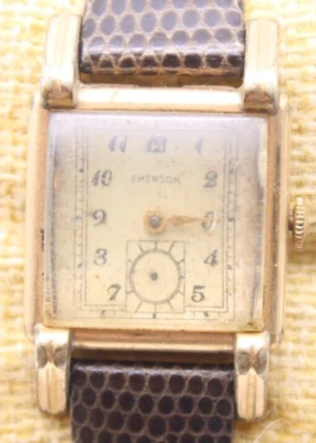 RELOJ EMERSON HOMBRE 25.5mm 16mm LUG KXV SUIZO 17j ENROLLADO PARA REPARACIÓN (OH2) Foto 1 de 4