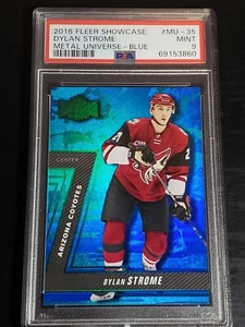 2016-17 Fleer Showcase Precious Metal Gems PMG Blue Dylan Strome RC /50 PSA 9 - Picture 1 of 2