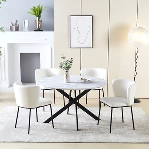 Lux Grey Velvet Dining Chairs Set 2 4 6 Kitchen Chairs Armchairs for Dining Room - Picture 1 of 45