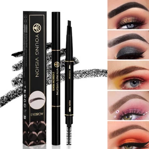 5 Colors Eyebrow Cosmetics Pencil Waterproof Double-headed Eyebrow Tattoo $ - Picture 1 of 20