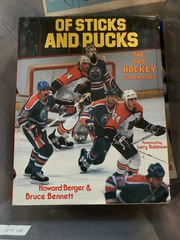 VINTAGE NHL HOCKEY  BOOK - OF STICKS AND PUCKS Cover