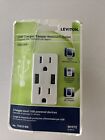 Leviton T5832-BW USB In-Wall Charger Outlet - White
