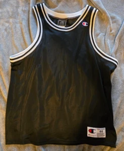 Vintage - Champion - Black -  Basketball Jersey - Size L (44) - Jersey - Picture 1 of 4