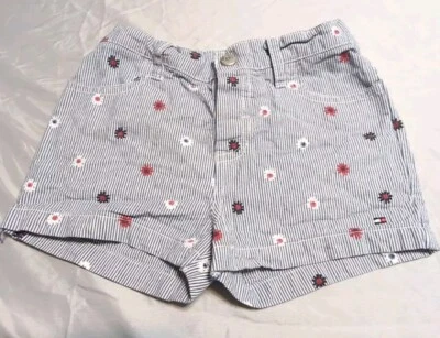 TOMMY HILFIGER NIÑAS TALLA 6 Rayas Con Flores Foto 1 de 4
