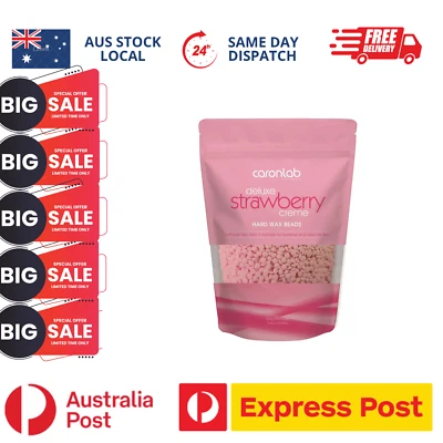 Caronlab Strawberry Film Hard Wax Melts 800g Hot Waxing Hair Removal Beads - image 1 of 3