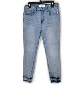 Judy Blue Womens Skinny Fit Stretch Fringe Ankle Jeans 11 30 (32x26) - Picture 1 of 10
