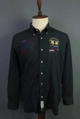 La Martina Buenos Aires Green Slim Fit Long Sleeve Button Shirt Size XXL - Image 1 of 4