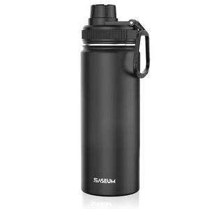 Kids Sport Water Bottle 18oz Stainless Steel Leak Proof Black - Picture 1 of 6