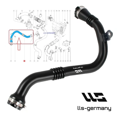 Ladeluftschlauch für RENAULT SCENIC III MEGANE III 1.9 DCI 131 PS 8200804000 - Bild 1 von 3