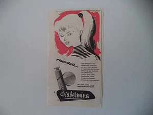 advertising Pubblicità 1958 DIADERMINA - Picture 1 of 1