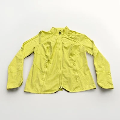 Zella Womens Yellow Green Full-Zip Jacket Thumb Holes Size XL *Flaws* - Image 1 of 4