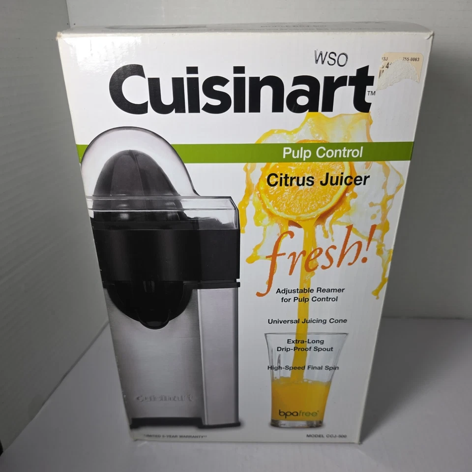 Exprimidor de cítricos Cuisinart CCJ-500 control de pulpa escariador ajustable Foto 1 de 4