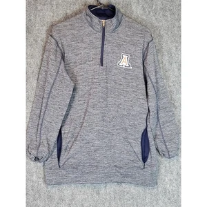 Arizona Wildcats Viertelreißverschluss Pullover Sweatshirt Herren Medium grau sportlich NCAA - Bild 1 von 10