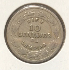 1956 Honduras 10 Centavos HIGH GRADE Copper Nickel Coin-26mm-KM# 76.1, - Picture 1 of 4