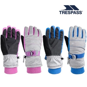 Trespass Kids Waterproof Gloves With Light Padding And Nose Wipe Quinny - Picture 1 of 16
