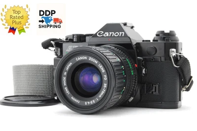 [ MINT+ ] Canon AE-1 P Program Black New FD f/3.5-4.5 35-70mm Lens From JAPAN - Image 1 of 4