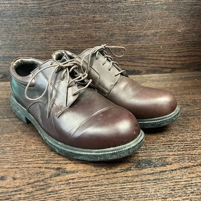 Zapatos Dunham Resistentes para Hombre Talla 11 4EBmarrón Cuero Puntera Oxford Ancho Trabajo Informal Foto 1 de 4