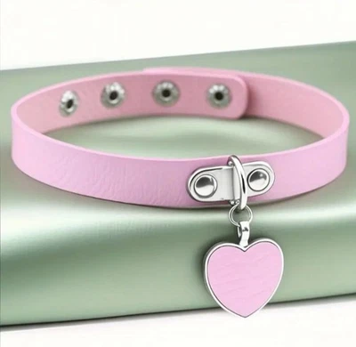  Gargantilla BDSM Regalo Collar Corazón Correa-Sissy-Emboy-Travesti Foto 1 de 4