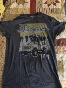 Ford Bronco Classic Look Truck grau grün T-Shirt Gr. Medium M Kurzarm - Bild 1 von 8