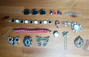 Schmuckbasteln Bijou Brigitte Brosche Armband Anhänger Reste defekt - Bild 1 von 4