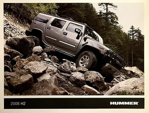 2008 HUMMER H2—U.S. SPECIFICATION SHEET—SALES BROCHURE—EXCELLENT - Foto 1 di 2