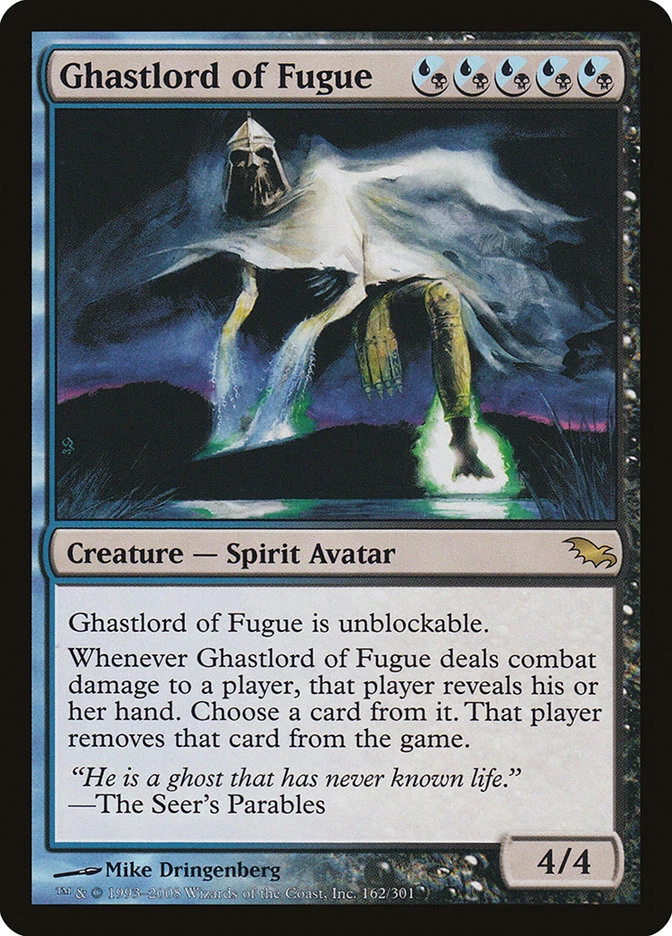 Magic The Gathering MTG GHASTLORD OF FUGUE Shadowmoor NM Near Mint - Image 1 of 1
