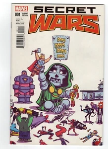 SECRET WARS #1 SKOTTIE YOUNG VARIANTE DR DOOM Avengers Marvel (2015) quasi nuovo- - Foto 1 di 4