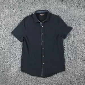 Michael Kors Hemd Herren Large Schwarz Kurzarm Knopfleiste - Bild 1 von 11