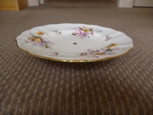 ROYAL CROWN DERBY DERBY POSIES PATTERN FOOTED  CAKE PLATE - Picture 1 of 3