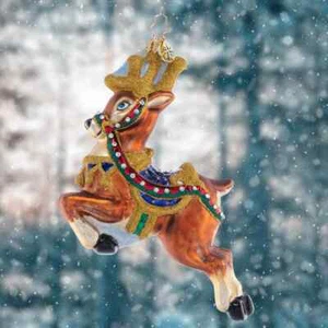 Christiopher Radko Take To The Skies Glass Christmas Ornament 1021444 - Picture 1 of 3
