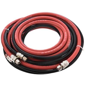 25 Foot Air and Fluid Hose Assembly Set for Spray Guns, Paint Pressure Pot Tanks - Picture 1 of 5