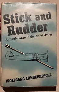 Stick and Rudder An Explanation of the Art of Flying Langewiesche Hardcover 1944 - Picture 1 of 4