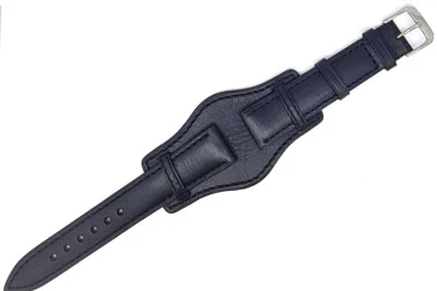 Clip Watch Strap 20Mm With Pad Black For Watches With Fixed Lugs / 135 Foto 1 de 4