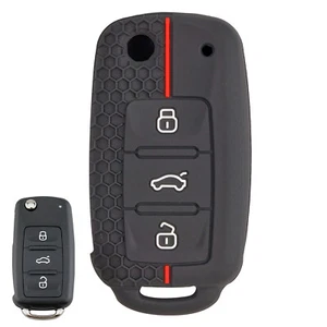 Flip Car Key Fob Remote Case Cover 3 Button For VW Transporter Golf Mk6 Cab Plus - Picture 1 of 9
