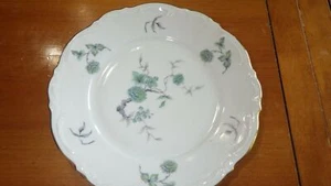 Bread & Butter Plate Green Ming 9901Gold Trim by MITTERTEICH EUC 3 pcs Barvaria - Picture 1 of 4