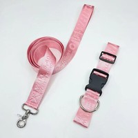 BASEBALLS ON RED print Dog collar and leash set you choose the size BASEBALLS ON RED print Dog collar and leash set you choose the size