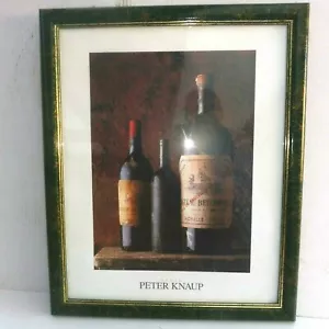 TABLEAU AFFICHE PAPIER CADRE SOUS VERRE PHOTO DE PETER KNAUP PUBLICITE VIN - Foto 1 di 1